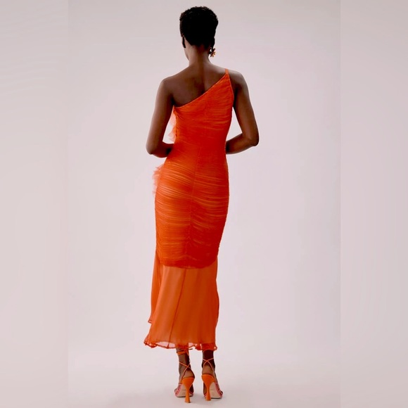 Anthropologie Vineet Bahl Ruched One-Shoulder Dress - Picture 6 of 14